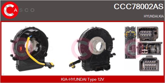 Clockspring, airbag (CCC78002AS)