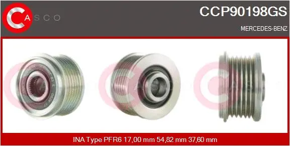 Belt Pulley, alternator (CCP90198GS)