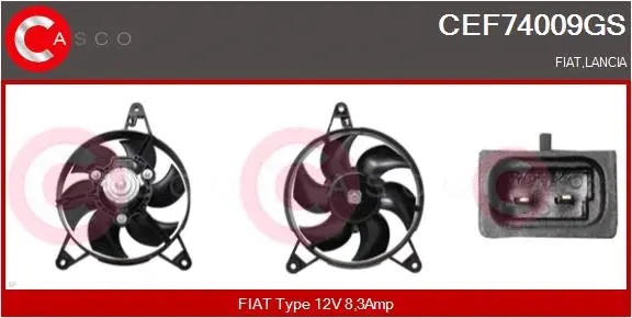 Electric Motor, radiator fan (CEF74009GS)