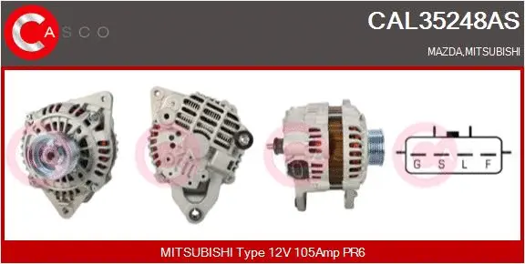 Alternator (CAL35248AS)