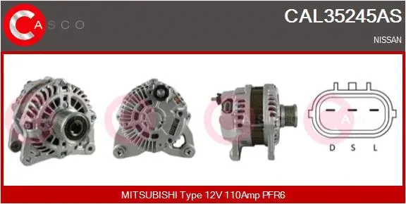 Alternator (CAL35245AS)