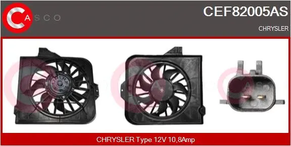 Electric Motor, radiator fan (CEF82005AS)