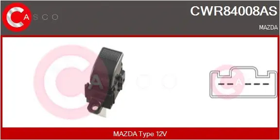Switch, window regulator (CWR84008AS)