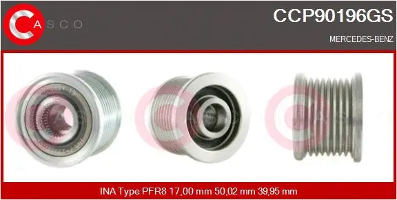 Belt Pulley, alternator (CCP90196GS)