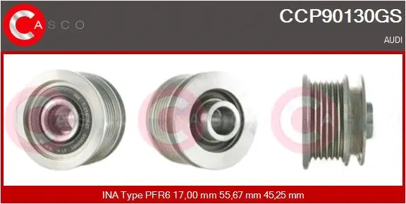Belt Pulley, alternator (CCP90130GS)