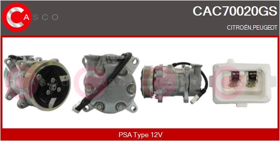 Compressor, air conditioning (CAC70020GS)