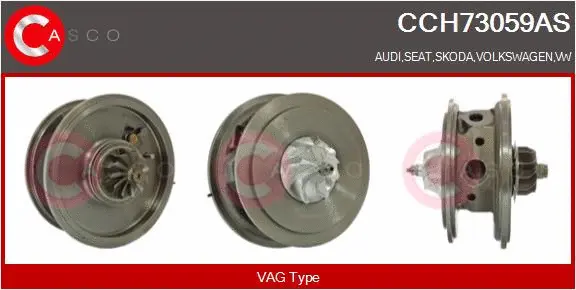 Core assembly, turbocharger (CCH73059AS)