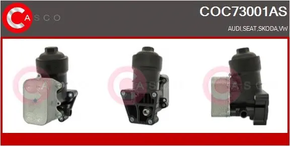 Oil Cooler, engine oil (COC73001AS)