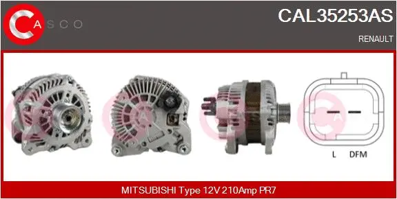Alternator (CAL35253AS)
