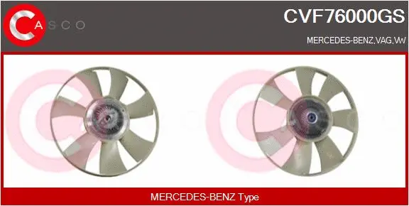 Clutch, radiator fan (CVF76000GS)