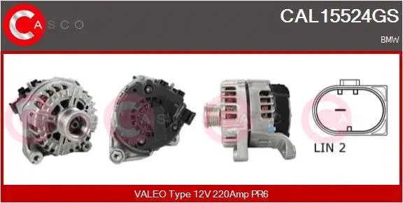 Alternator (CAL15524GS)