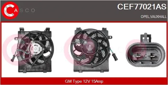 Electric Motor, radiator fan (CEF77021AS)