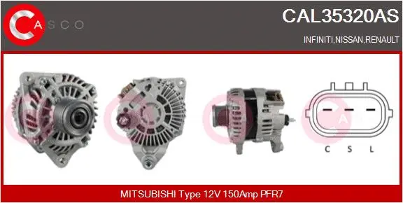 Alternator (CAL35320AS)