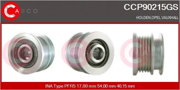 Belt Pulley, alternator (CCP90215GS)