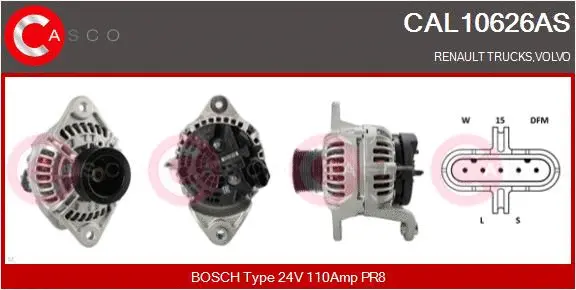 Alternator (CAL10626AS)