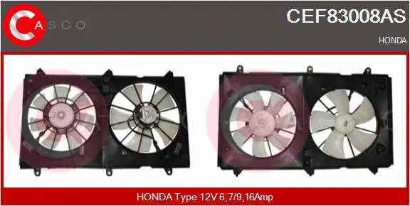 Electric Motor, radiator fan (CEF83008AS)