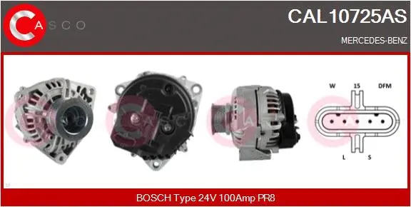 Alternator (CAL10725AS)