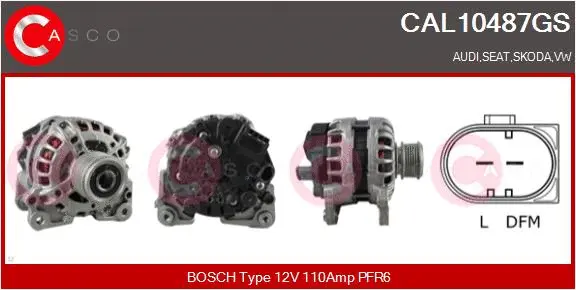 Alternator (CAL10487GS)