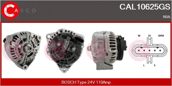 Alternator (CAL10625GS)