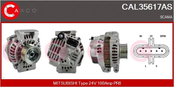 Alternator (CAL35617AS)