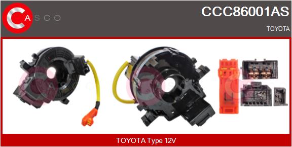 Clockspring, airbag (CCC86001AS)
