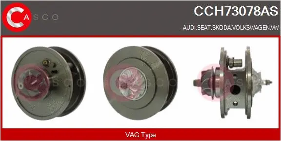 Core assembly, turbocharger (CCH73078AS)