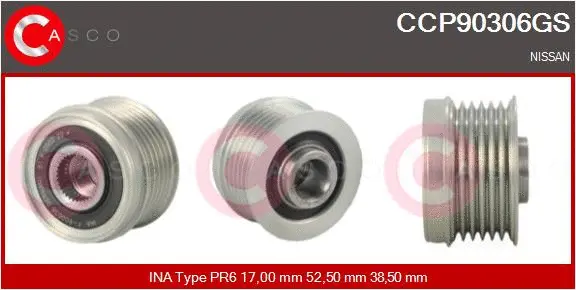 Belt Pulley, alternator (CCP90306GS)