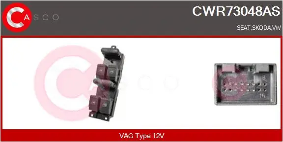 Switch, window regulator (CWR73048AS)