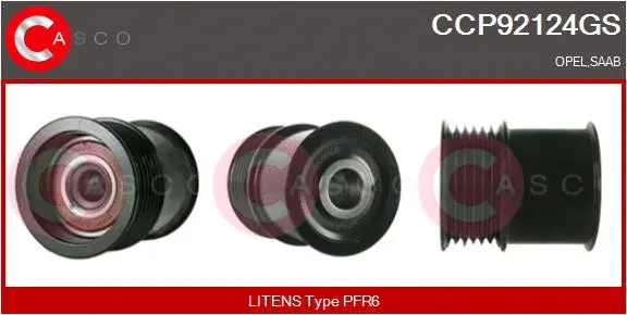 Belt Pulley, alternator (CCP92124GS)