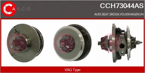 Core assembly, turbocharger (CCH73044AS)