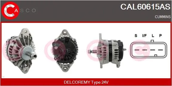 Alternator (CAL60615AS)