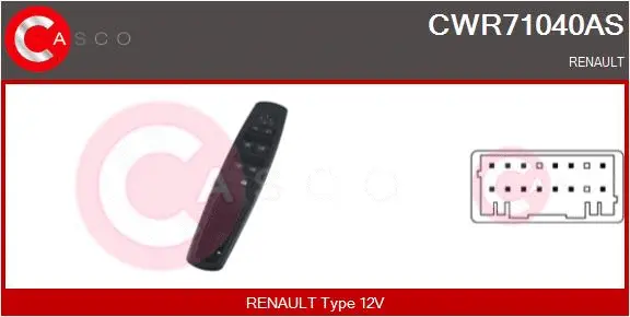 Switch, window regulator (CWR71040AS)