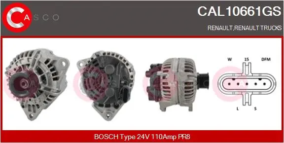 Alternator (CAL10661GS)