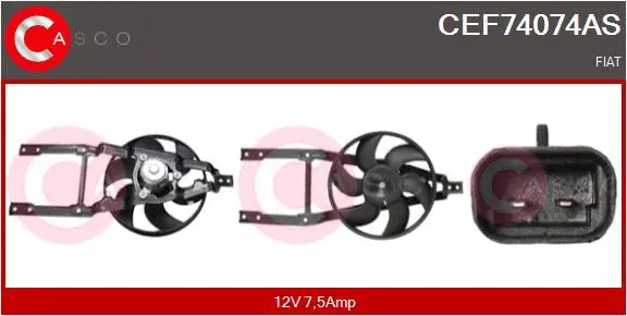 Electric Motor, radiator fan (CEF74074AS)