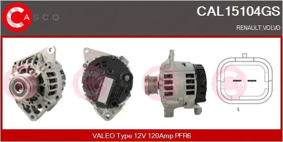 Alternator (CAL15104GS)