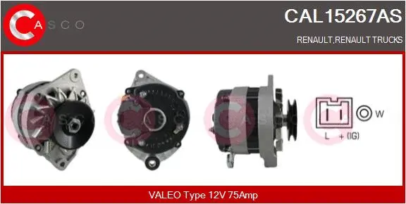 Alternator (CAL15267AS)