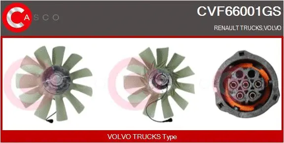 Clutch, radiator fan (CVF66001GS)