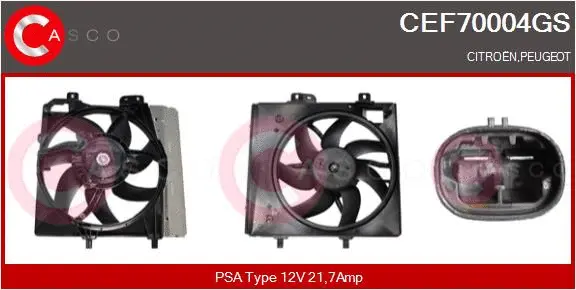 Electric Motor, radiator fan (CEF70004GS)