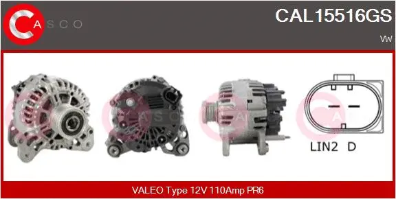 Alternator (CAL15516GS)