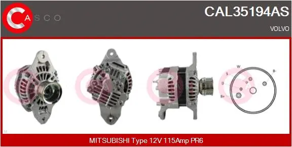 Alternator (CAL35194AS)