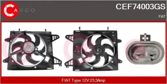 Electric Motor, radiator fan (CEF74003GS)
