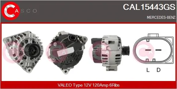 Alternator (CAL15443GS)