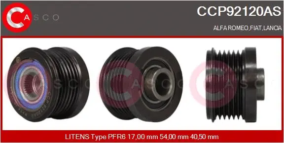 Belt Pulley, alternator (CCP92120AS)
