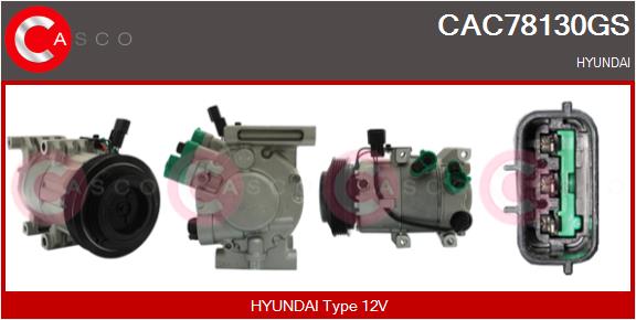 Compressor, air conditioning (CAC78130GS)