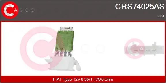 Resistor, interior blower (CRS74025AS)