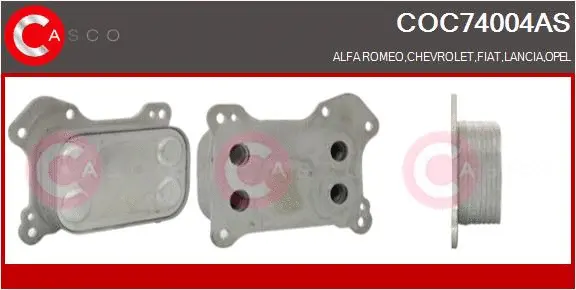 Oil Cooler, engine oil (COC74004AS)