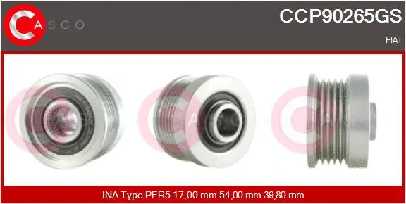 Belt Pulley, alternator (CCP90265GS)