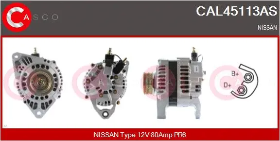 Alternator (CAL45113AS)