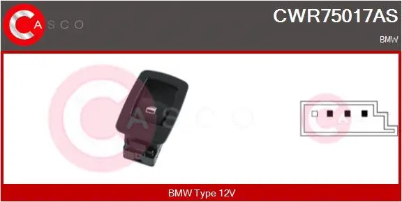 Switch, window regulator (CWR75017AS)