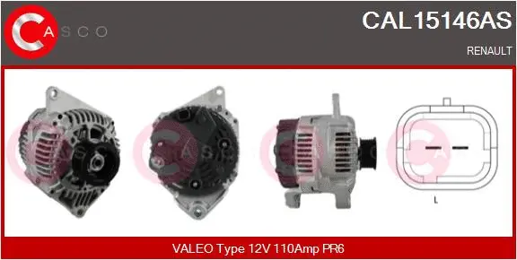 Alternator (CAL15146AS)
